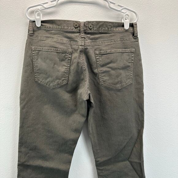 Anthropologie Pilcro Olive Green Pants Jeans with Suspender Buttons 29 Straight - Picture 4 of 14